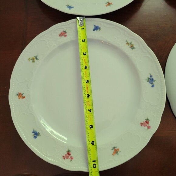 Seltmann Weiden LOUISE BAVARIAN Floral 10. in Dinner Plate Set 4 Pc Germany - Picture 7 of 7